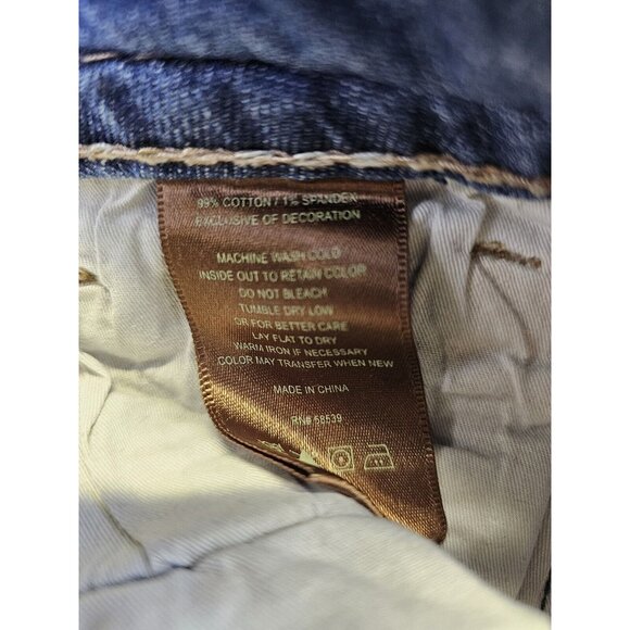 Kut From The Kloth Women's Straight Leg Jeans Size 6 Blue Flap Pocket Stretch - Picture 6 of 10